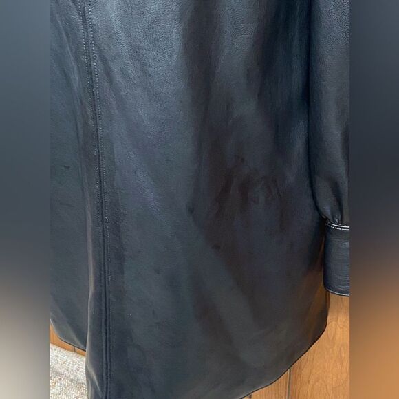 Alice By Temperley Becky Faux Leather Shirt Dress size 4 - Picture 11 of 14